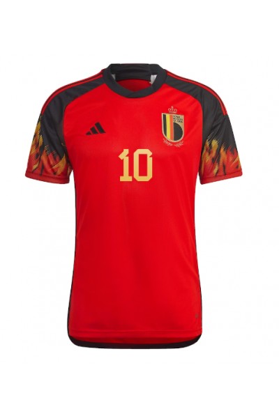 België Eden Hazard #10 Voetbaltruitje Thuis tenue WK 2022 Korte Mouw